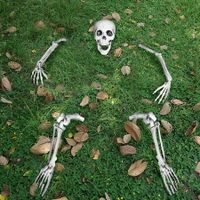 Groundbreaker Skeleton Stakes Halloween Decorations, Full Body Skeleton Yard Stake Realistic Yard Lawn Garden Stakes for Halloween Yard Outdoor Decorations