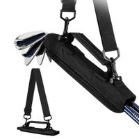 Lightweight Portable Golf Club Bag, Mini Sunday Bag for 5 Clubs with Adjustable Shoulder Straps