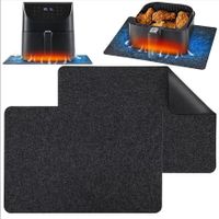 2 Pcs Air Fryer Heat-resistant Mat Pad Countertop Protector Mat for Countertops with Sliding Function for Air Fryer Blender