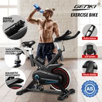 Genki Exercise Bike Magnetic Spin Bike Stationary Bike Indoor Cycling Home Gym Bike