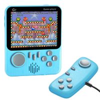 3.5inch High-Defination Retro Handheld Game Console Supports TV 666 Games  Color Blue Best Christmas Gifts for Children
