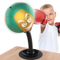 Desktop Punching Bag Stress Buster with Suction Cup for Office Table and Counters Heavy Duty Stress Relief Desk Boxing Punch Ball-Green