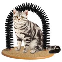 Soft Pet Cat Self Grooming Comb Brush Kitties Cat Arch Self Massage Brush Hair Trimming Brush Cat Toy