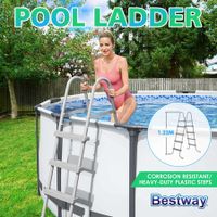 Bestway Ladder Above Ground Swimming Pool Steps Stairs for 1.22m Wall Height