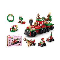 Christmas Train Building Blocks Toys 6 in 1 Building Set 270 Pcs for Kid Age 6+