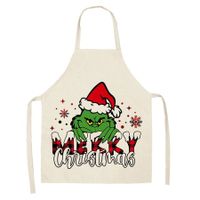 Grinch Kitchen Cooking Apron, 55 x 68 cm, Multicolor