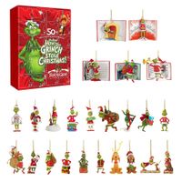 Calendar 2023-24 Pieces Cute Cartoon Elf Doll Surprise Gift,Christmas Countdown Calendar for Children and Adults (A)