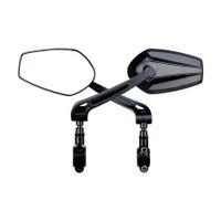 Bicycle Handlebar Reflector Rear View Mirror, 360 Degree Adjustable Angles Mirror (Right and Left)