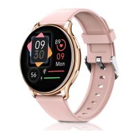 Smartwatch for Men Women, Fitness Watch with Body Temperature Measurement for Android iOS Pink