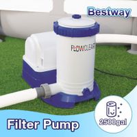 Bestway 2500 Gallon Above Ground Swimming Pool Filter Pump 220-240V 350W