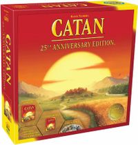 CATAN Board Game 25th Anniversary Edition,Includes The Base Game and The 5-6 Player Extension , Family Board Game,Board Game for Adults and Family