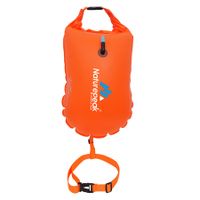 Wave Swim Buoy for Open Water Swimmers and Triathletes, Light and Visible Float for Safe Training and Racing
