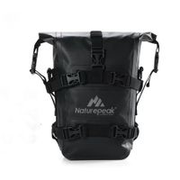 8L Motorcycle Waterproof Tail Bag Motorcycle Bumper Bag Motor Travel Storage Bag (BLACK, 8L)