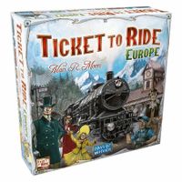 Ticket to Ride Europe Train Board Game for Adults and Family,Ages 8+,For 2 to 5 players,Average Playtime 30-60 minutes,Made by Days of Wonder