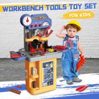 Kids Workbench Tool Bench Construction Toy Set Mobile 39pcs Educational Builder Pretend Role Play Gift for Children Toddlers boys