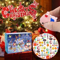 Christmas Advent Countdown Calendar 24Pcs Christmas Kids Toys Pack, Simple Pop it, 24 Little Doors to Get 24 Days of Surprises, Christmas Toy for Boxes Surprise Party Favor