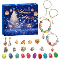 Christmas Advent Calendar 2023, DIY Girls Bracelet Making Kit, 24 Days Jewelry Countdown Christmas Advent Calendar Christmas Gifts for Kids Girls Teens Adult
