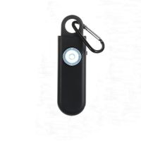 Personal Safety Birdie Alarm with Wrist Lanyard, Police Recommended 130 dB Protection Siren Black