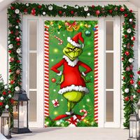 Christmas Decorations Door Cover, Christmas Decorations Wellcome to  Porch Sign Backdrop Indoor Outside Door Hanging Banner for Christmas Party Supplies