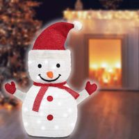 30x70cm Lighted Christmas Snowman, 40-LED Lighted, Battery Operated Lawn Decoration  Christmas Decorations Indoor Outdoor
