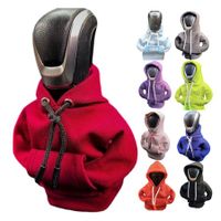 Car Shift Knob Hoodie,Funny Gear Shift Knob Shirt Sweater,Winter Warm Shift Knob Cover Sweater Shirt,Automotive Interior Novelty Accessories Decorations,Universal Fit Knob Cover Gift (Red)