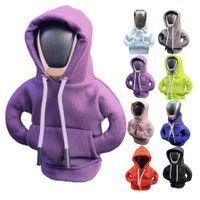 Car Shift Knob Hoodie,Funny Gear Shift Knob Shirt Sweater,Winter Warm Shift Knob Cover Sweater Shirt,Automotive Interior Novelty Accessories Decorations,Universal Fit Knob Cover Gift (Purple)