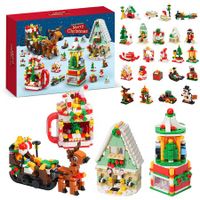 24 Days of Christmas Advent Calendar 2023,24 In 4 Christmas Building Block Stem Toys,1123Pcs Christmas Countdown Calendar Building Sets Toys,Christmas Vacation Stocking Stuffers Gifts for Kids Age3+