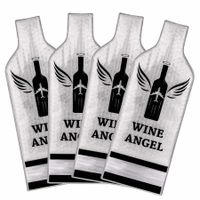 Reusable Wine Bags for Travel,Wine Protector Sleeve Case,Airplane Car Cruise TRIPLE Luggage Leak-proof Safety Impact Resist (4pack)