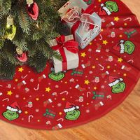 Christmas Tree Skirt ,Christmas Tree Decorations ,Christmas Ornament for Home Decor for Xmas Party Supplies Gift(L,122 CM)
