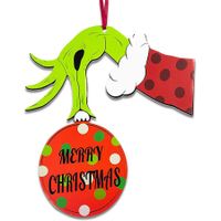 Christmas Front Door Decorations Wooden Hanging Sign for Xmas Themed Party Birthday Event New Year Party Decorations(35*30CM)