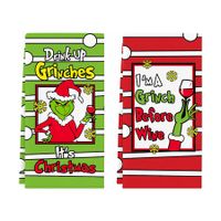 Christmas Grinch Kitchen Towels, 2 Pack Holiday Collection Dish Towels, Absorbent Bathroom Hand Towels