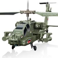 RC Helicopters Remote Control 2.4GHz Military Army Helicopter Toys for Boys Girls Kids  One Key Take Off/Landing, LED Light, Low Battery Reminder