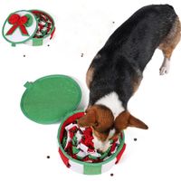 Dog Christmas Gift Dog Sniffing Pad Interactive Dog Puzzle Slow Feeding Mat Hidden Food Play Game Puzzle Toy