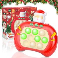 Fast Push Game Fidget Toys Pop Game Handheld Bubble Game Console Light up Pop Game Sensory Fidget Toys for Kids Ages 3+ for Boys and Girls, Birthday Gift (Christmas)
