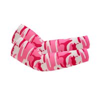 2-Pack of Cooling UV Protection Upf 50+ Arm Sleeves Color White And Pink