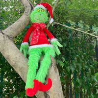 Christmas Decoration Plush Toy, 30 Inch Green Monster Plush Toy Suitable for Christmas Tree Home Decoration