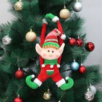 Lovely Elastic Christmas Elf Doll Party Home Decoration Festival Plush Toy Characters