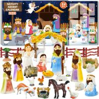 Nativity Advent Calendar 2023 Nativity Set for Kids Christmas Advent Calendar for Kids Boys Girls Teens Toddler Children Christian Religious Advent Calendar Gifts Toy