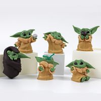 Baby Yoda Gifts 6 PCS, Baby Yoda Toy Mini Figures Theme Party Desktop Decorations, Suitable for Movie Fans of All Ages
