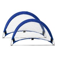 2PCS Portable Pop Up Soccer Goal Net Set for Kids or Adaults Trainning and Backyard Playing