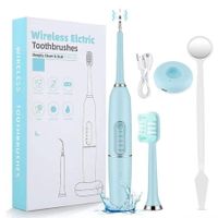Teeth Cleaning Toothbrush With 1 Teeth Cleaning Tip,1 Toothbrush Head & Dentals Mirror, 5 Working Modes Dental Care