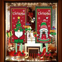 Merry Christmas Wall Sign Christmas Gnonme Porch Banner Christmas Elf Front Door Hanger Holiday Flags Outdoor Indoor Wall Decor Home Christmas Party Supplies