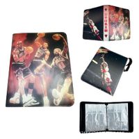 NBA Chicago Bulls Michael Jordan Pippen Rodman Card Binder For Cards Binder 4-Pocket, 400 Pockets Trading Card Games Collection Binder