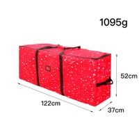 122 x 37 x 52 Red AerWo Christmas Tree Storage Bag Extra Large Christmas Storage Containers, 600D Oxford Xmas Holiday Tree Bag with Dual Zipper