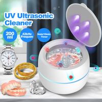 Ultrasonic Cleaner UV dental Aligner Retainer, Whitening Trays, Night Dental Mouth Guard, Jewelry Cleaner Toothbrush Head, Diamonds,Rings