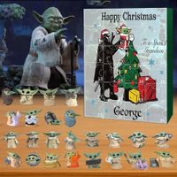 2023 Christmas Advent Calendar| Star Wars The Mandalorian Christmas Figures Toys Advent Calendar|24 Days Surprise Countdown Calendar