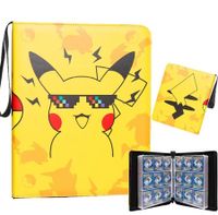 900 Card Binder for Pokemon Cards Holder 9 Pocket, Trading Binders for Card Games Collection Case Book Fits 900 Cards With 50 Removable Sleeves Display Storage Carrying Case