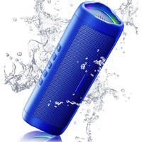 Bluetooth Speaker with HD Sound, Portable Wireless, IPX5 Waterproof for Home Party Outdoor (Red)