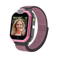 4G Smart Watch for Kids with SIM Card, Kids Phone Smartwatch GPS Tracker for 4 to 12 Boys Girls Pink