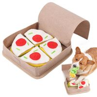 Dog Box Pizza Snuffle Mat Box Mind stimulating Pad  Toy for Relieve Boredom and Stress Hide-and-Seek Slow Feeder for Encourage Nature Foraging Skills